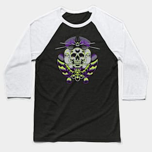 skull japanese geisha Baseball T-Shirt